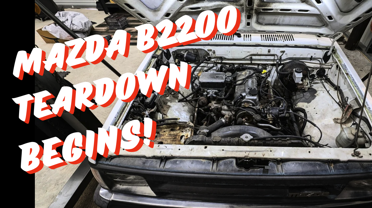 Mazda B2200 Engine Removal – The Teardown Begins